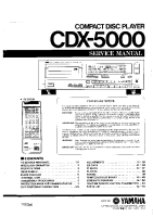 Yamaha cdx-5000 - Service Manual 